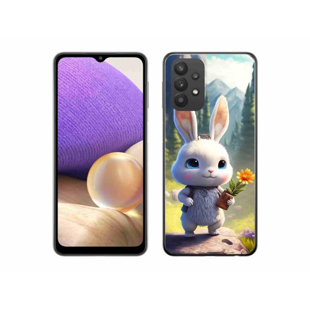 Gelový kryt mmCase na Samsung Galaxy A32 5G - roztomilý králíček