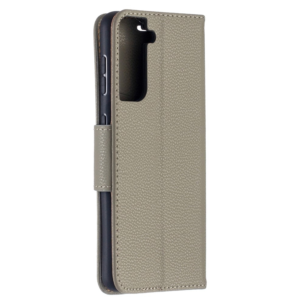 Wallet knížkové pouzdro na Samsung Galaxy S21 - šedé