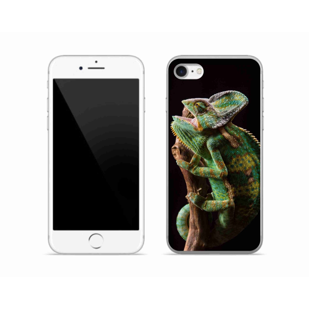 Gelový kryt mmCase na iPhone SE (2020) - chameleon