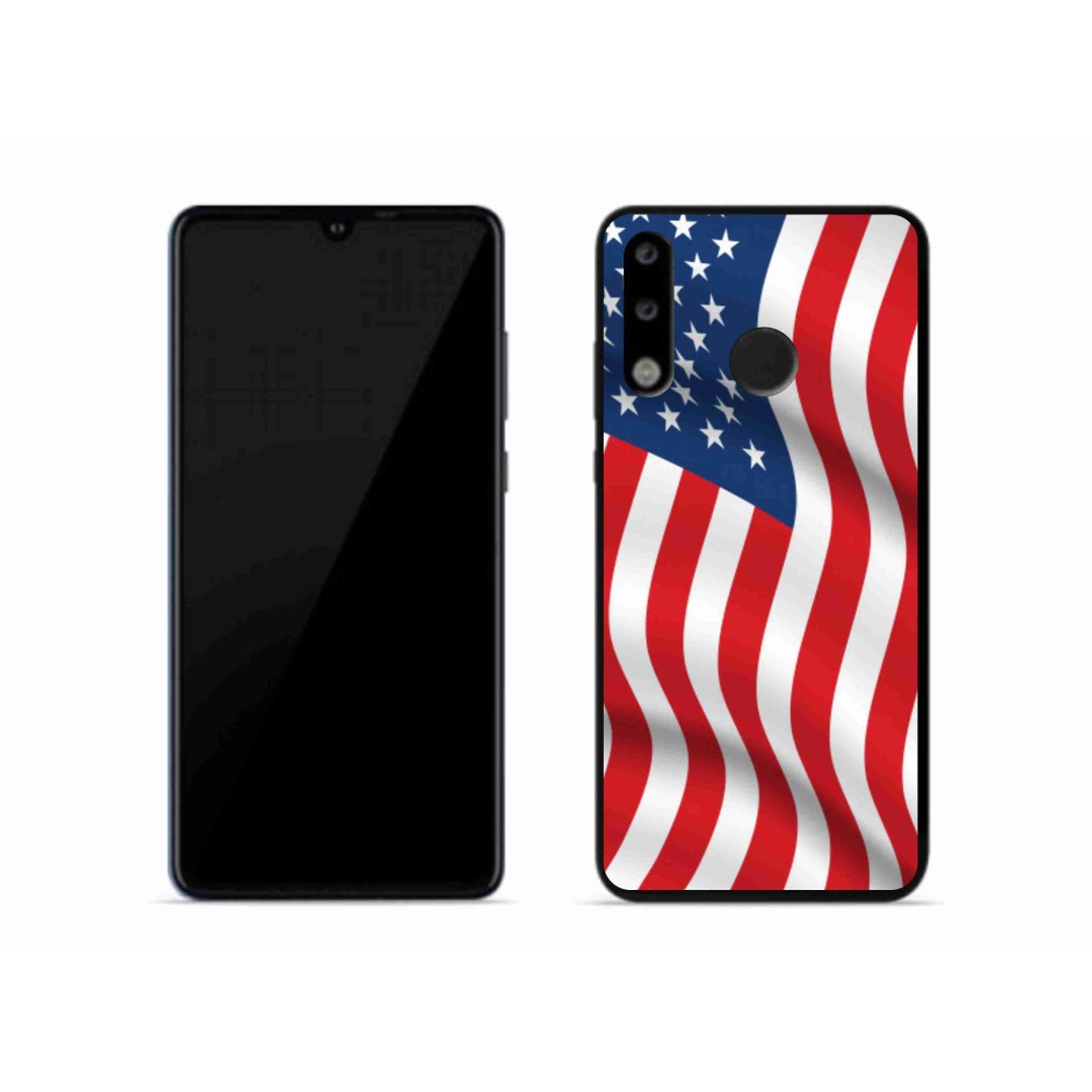 Gelový kryt mmCase na mobil Huawei P30 Lite - USA vlajka