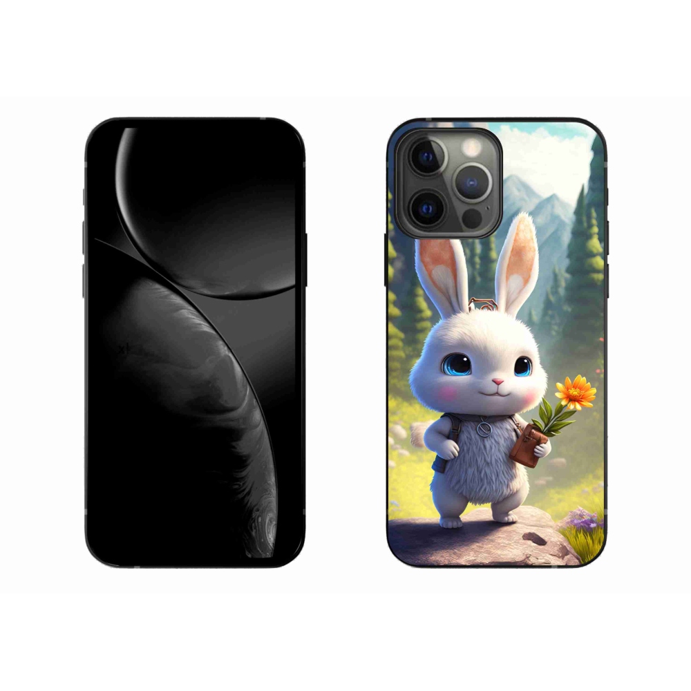 Gelový kryt mmCase na iPhone 13 Pro Max - roztomilý králíček