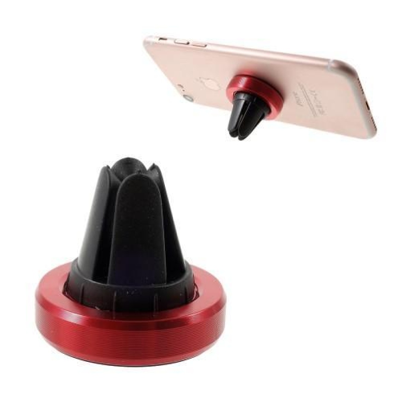 Air univerzální magnetický držák na mobil do větráku - červený
