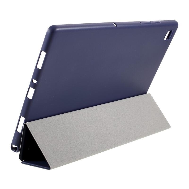 AMS chytré polohovatelné PU kožené pouzdro pro tablet Samsung Galaxy Tab A7 10.4 (2020) T500 - tmavěmodré