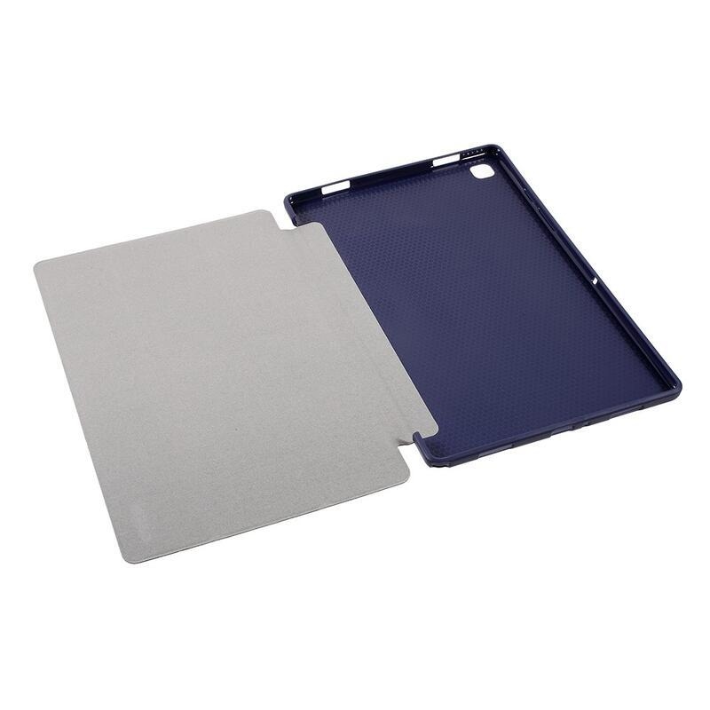 AMS chytré polohovatelné PU kožené pouzdro pro tablet Samsung Galaxy Tab A7 10.4 (2020) T500 - tmavěmodré