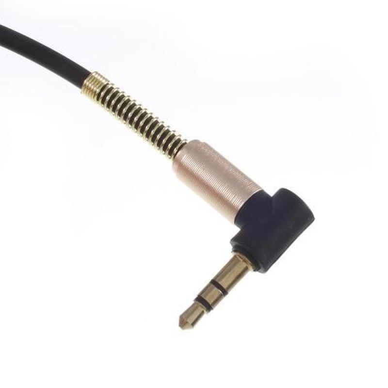 AX7 kabel audio jack 3.5 mm s koncovkou micro USB Type-C - zlatý