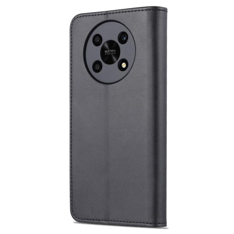 AZNS PU kožené peněženkové pouzdro na mobil Honor Magic 4 Lite 5G - černé