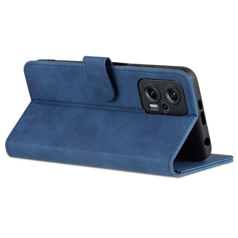 AZNS PU kožené peněženkové pouzdro na mobil Xiaomi Poco X4 GT 5G - modré
