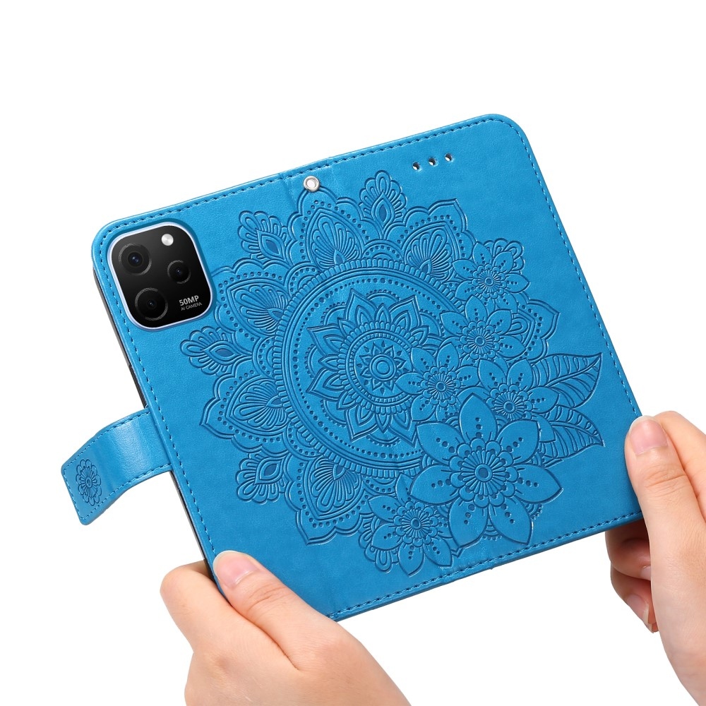 Mandala knížkové pouzdro na Huawei Nova Y61 - modré