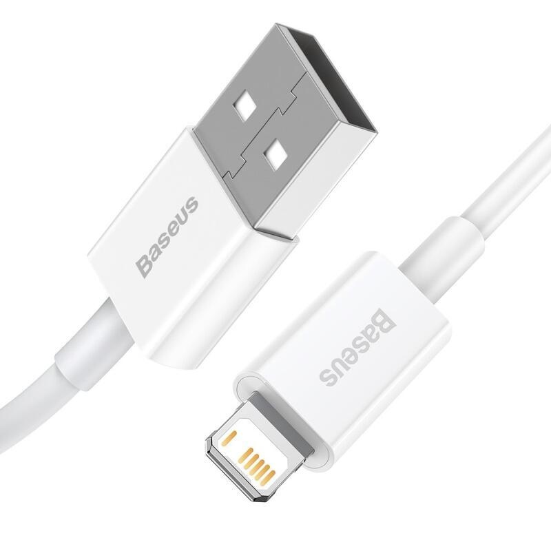 BASE nabíjecí a propojovací kabel lightning pro Apple 1.5m - bílý