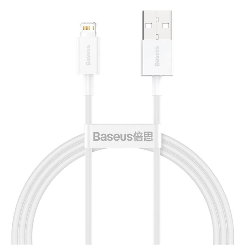 BASE nabíjecí a propojovací kabel lightning pro Apple 1m - bílý