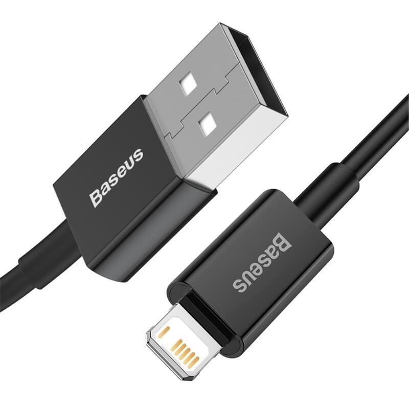 BASE nabíjecí a propojovací kabel lightning pro Apple 1m - černý