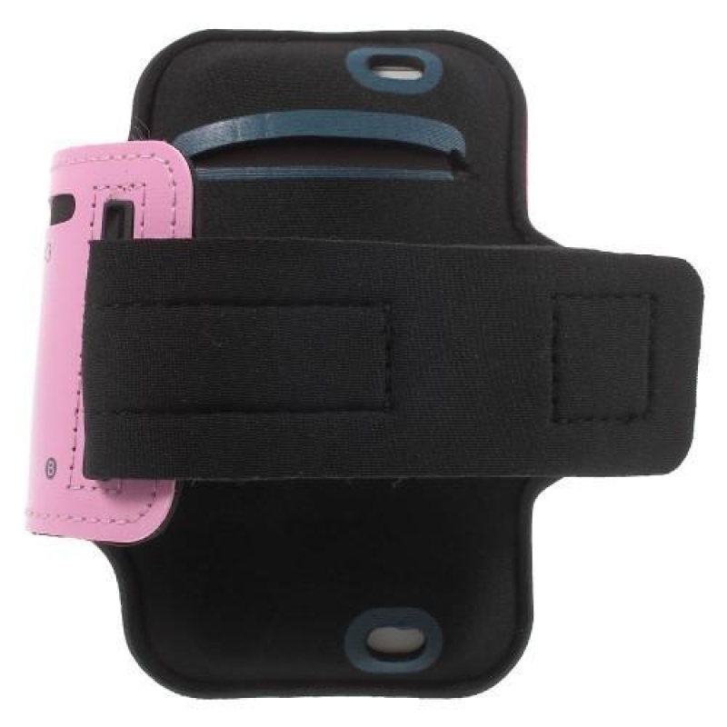 BaseRunning pouzdro na ruku pro telefony do 125*60 mm - růžové