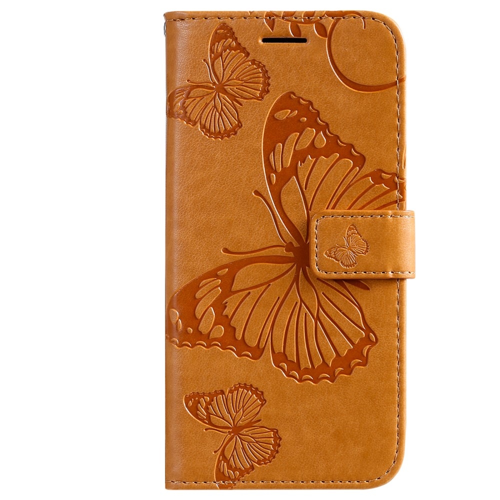 Big Buttefly knížkové pouzdro na Samsung Galaxy A13 5G/A04s - žluté