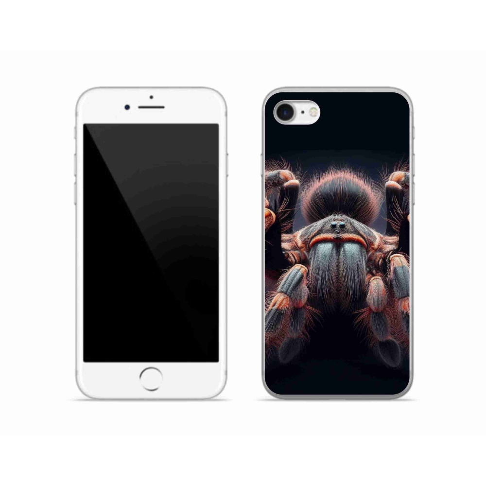 Gelový kryt mmCase na iPhone SE (2020) - tarantule