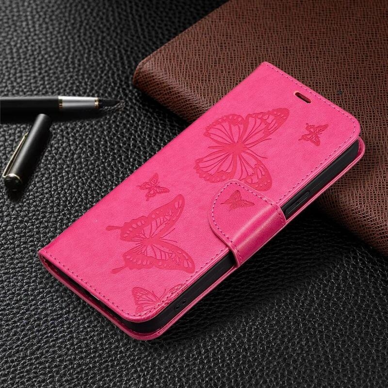 Butterfly knížkové pouzdro na Samsung Galaxy A14 4G/5G - rose