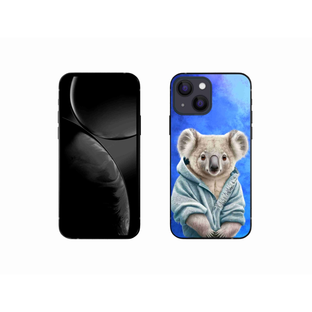 Gelový kryt mmCase na iPhone 13 mini - koala ve svetru