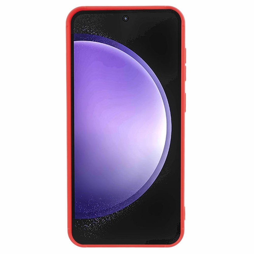Grid odolný gelový obal na Samsung Galaxy S23 FE - červený