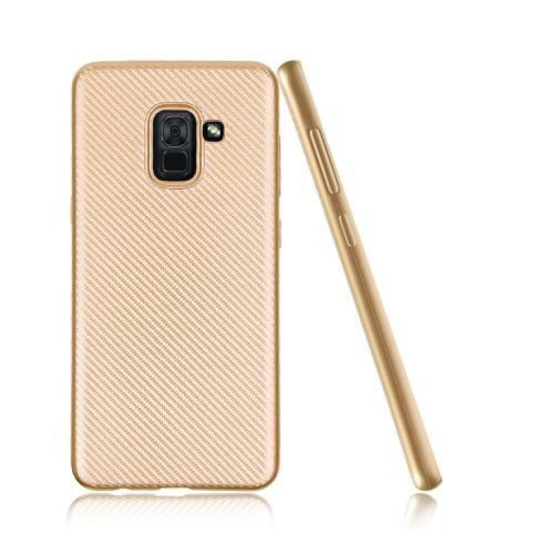 Carb gelový obal na Samsung Galaxy A8 Plus (2018) - zlatý