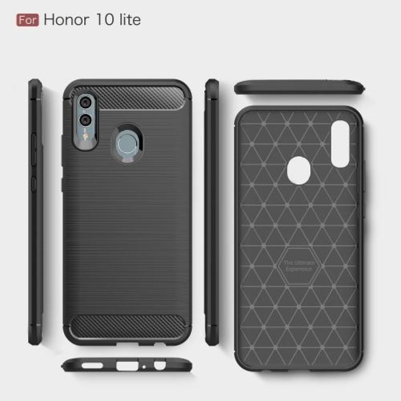 Carb gelový odolný obal pro mobil Honor 10 Lite a Huawei P Smart (2019) - černý