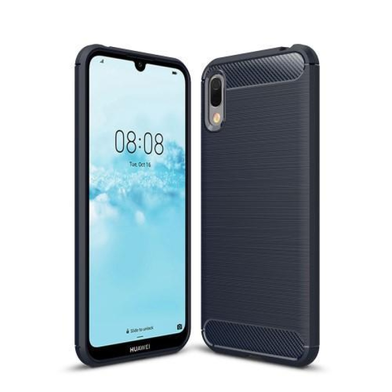 Carb odolný gelový obal na Huawei Y6 (2019) - modrý