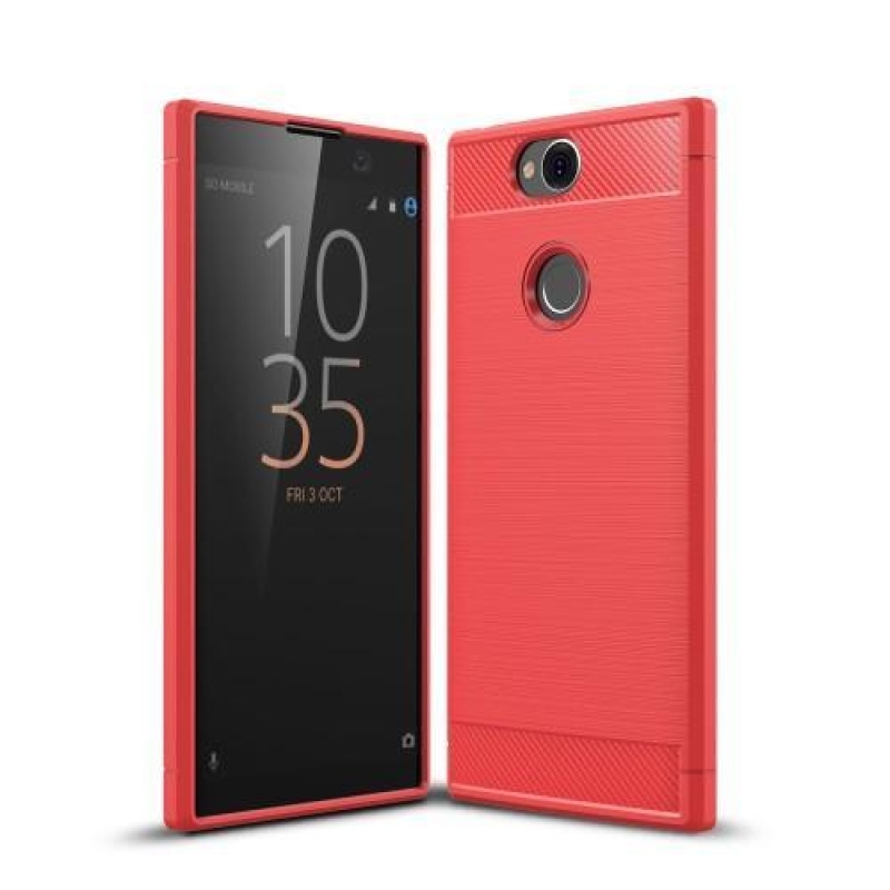 Carb odolný silikonový obal pro Sony Xperia XA2 Plus - červený
