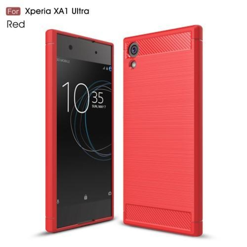 Carbo obolný gelový obal na Sony Xperia XA1 Ultra - červený