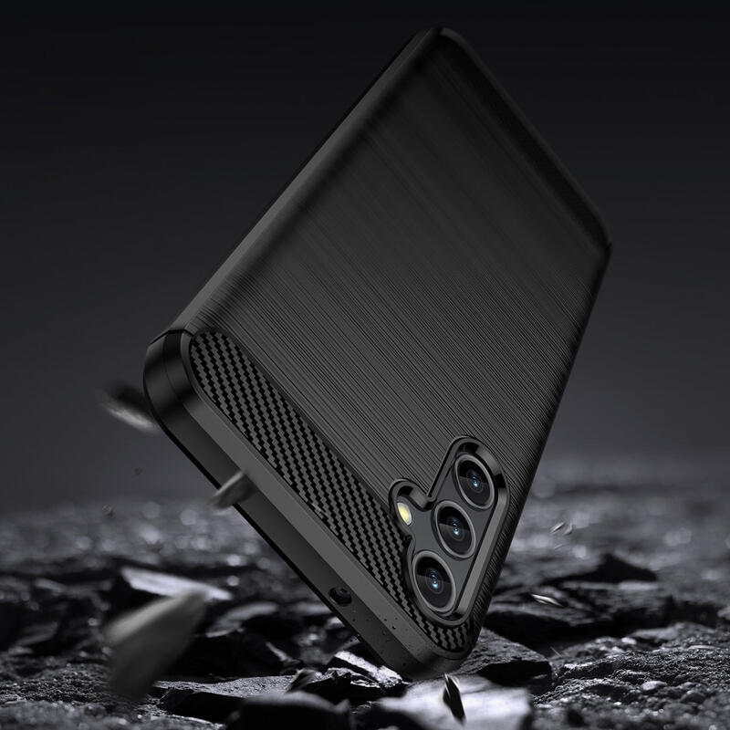 Carbon odolný gelový obal na Samsung Galaxy A14 4G/5G - černý