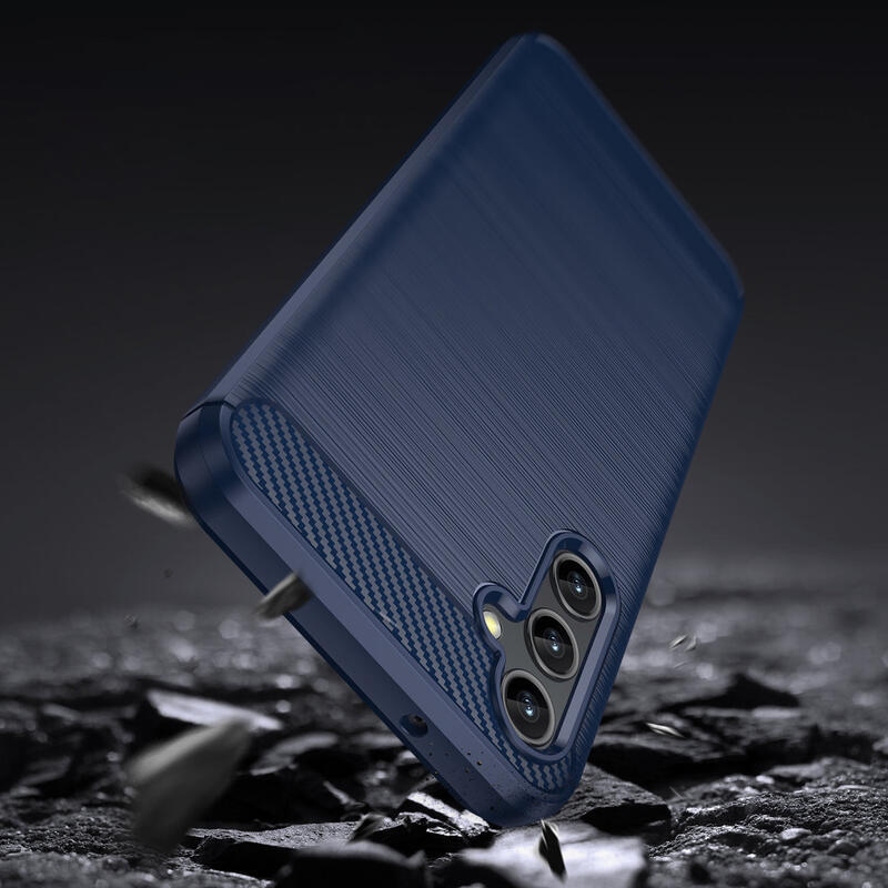 Carbon odolný gelový obal na Samsung Galaxy A14 4G/5G - modrý