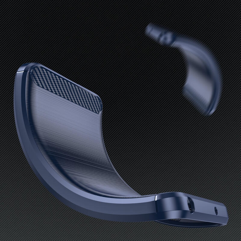 Carbon odolný gelový obal na Samsung Galaxy A14 4G/5G - modrý
