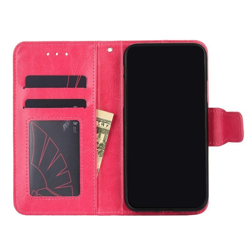 Case PU kožené peněženkové pouzdro na mobil Xiaomi Mi 11 - rose