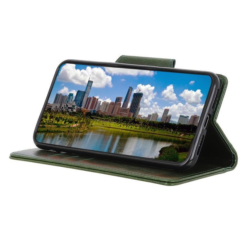 Case PU kožené peněženkové pouzdro na mobil Xiaomi Mi 11 Ultra - zelené