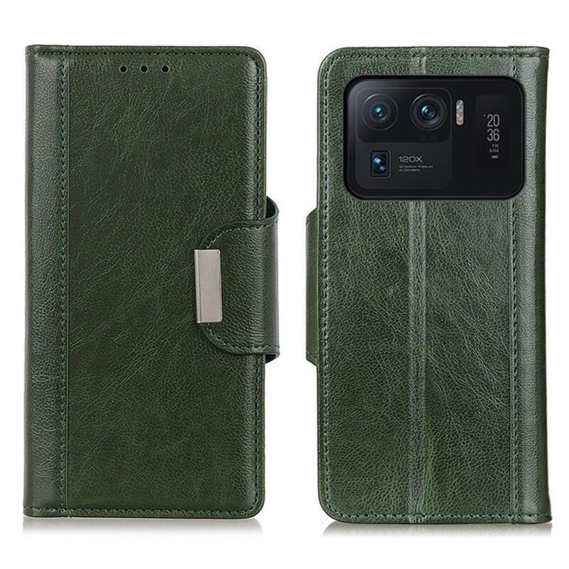 Case PU kožené peněženkové pouzdro na mobil Xiaomi Mi 11 Ultra - zelené