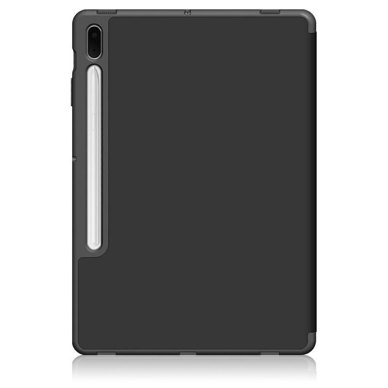 Chytré nastavitelné PU kožené pouzdro pro tablet Samsung Galaxy Tab S7 FE T736 - černé