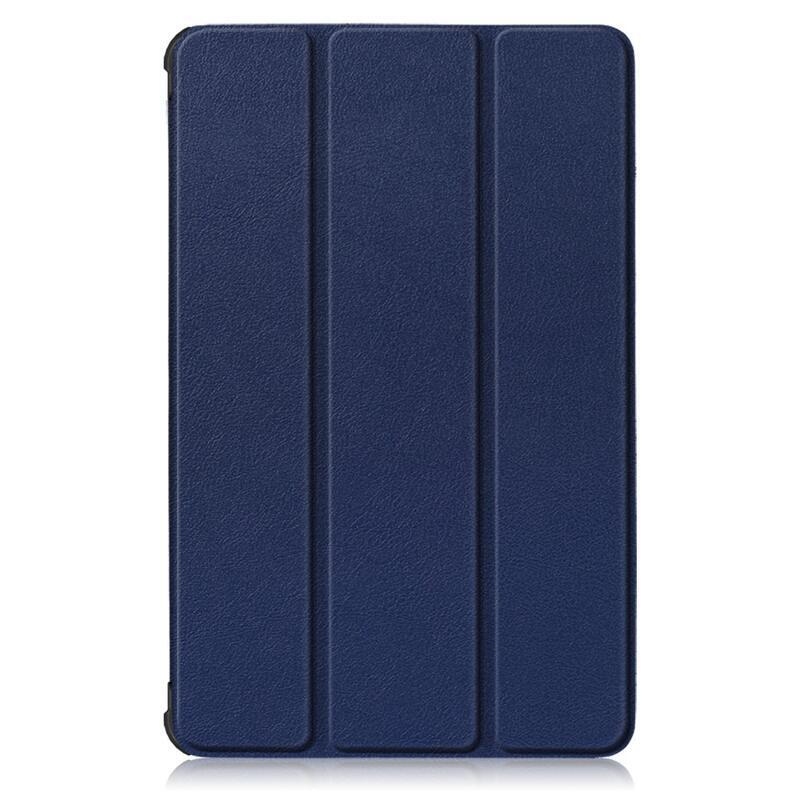 Chytré polohovací PU kožené pouzdro na tablet Lenovo Tab M10 FHD Plus - modré