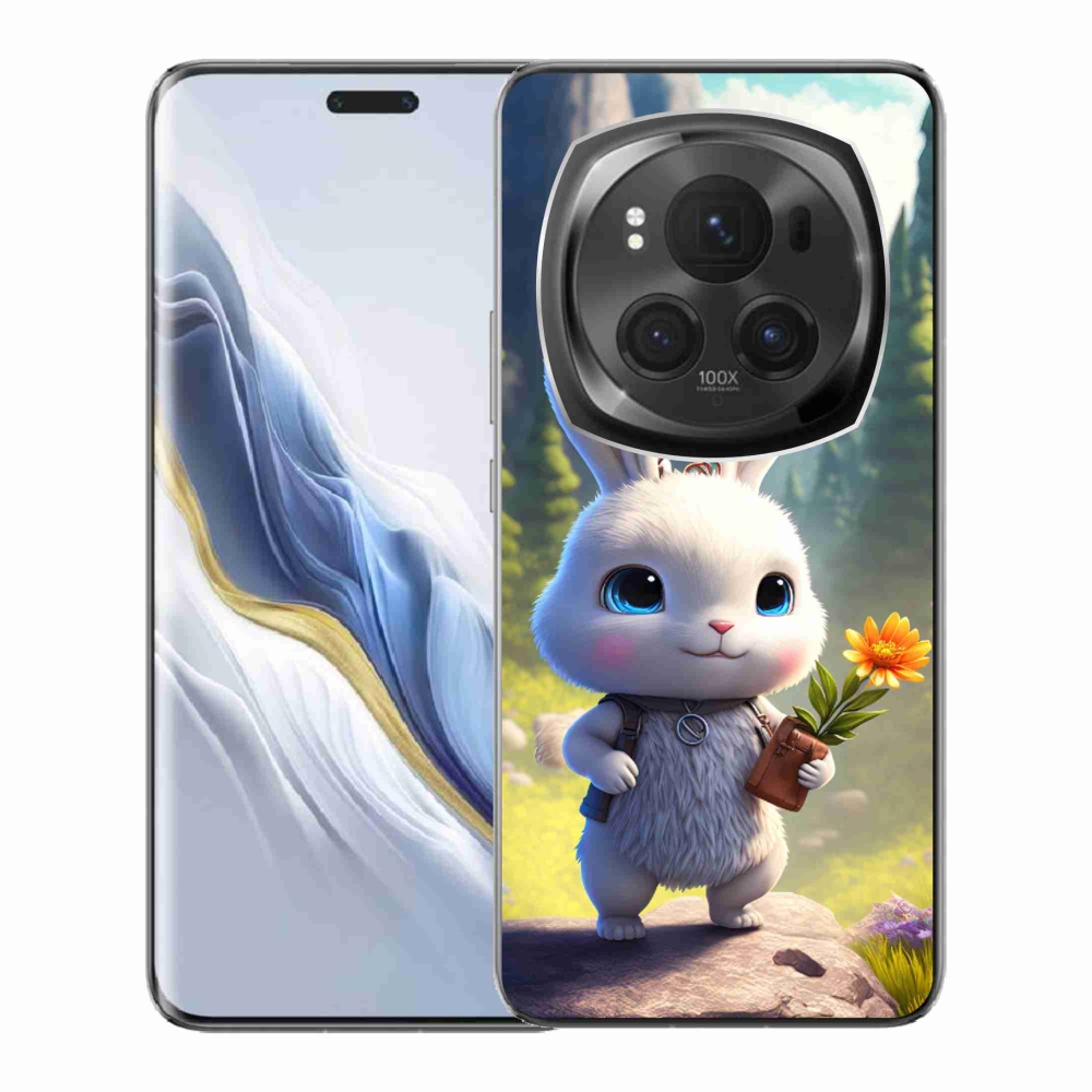 Gelový kryt mmCase na Honor Magic 6 Pro 5G - roztomilý králíček