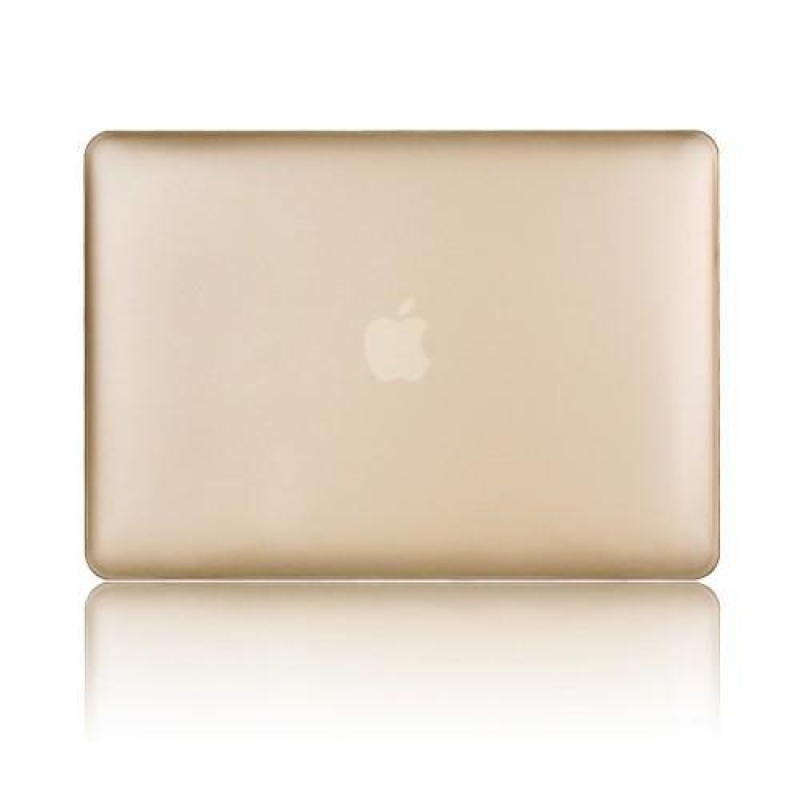 Classic přední i zadní plastový obal na MacBook Air 13.3 - zlatý