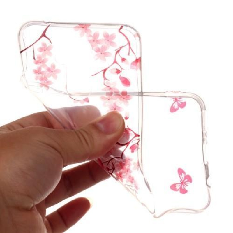 Clean silikonový obal na mobil Huawei Mate 20 Lite - motýli a květy