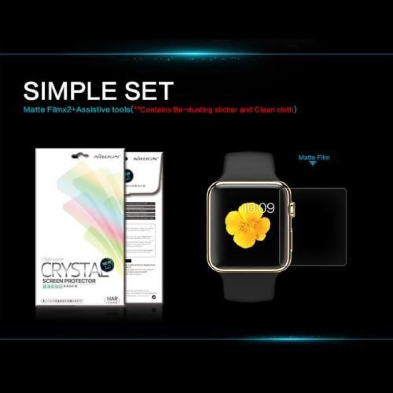 Clear antiotisková fólie na Apple Watch 38mm