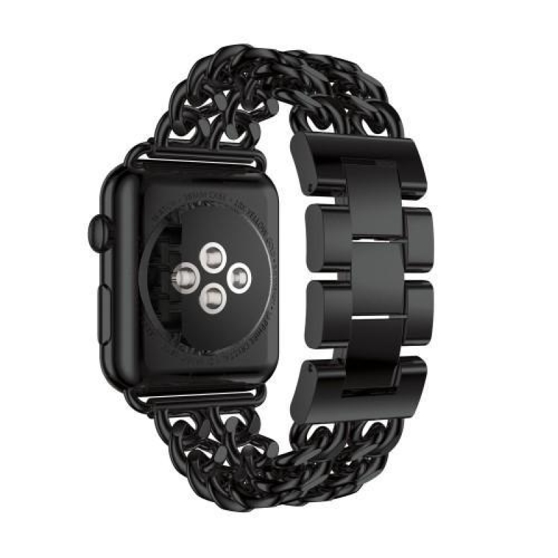 Cowboy stylový ocelový řemínek na Apple Watch 42mm - černý