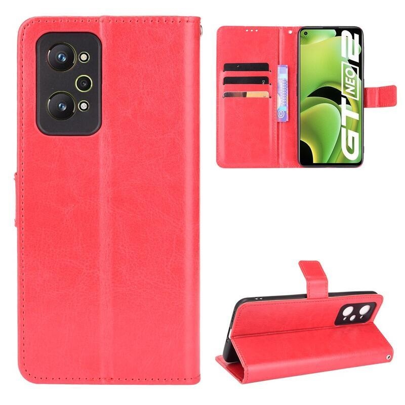 Crazy peněženkové pouzdro na mobil Realme GT Neo 2 - červené
