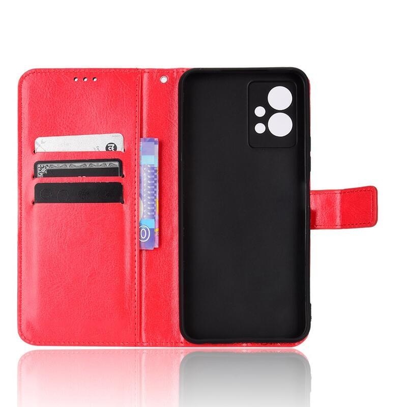 Crazy peněženkové pouzdro na mobil Vivo Y55 5G - červené