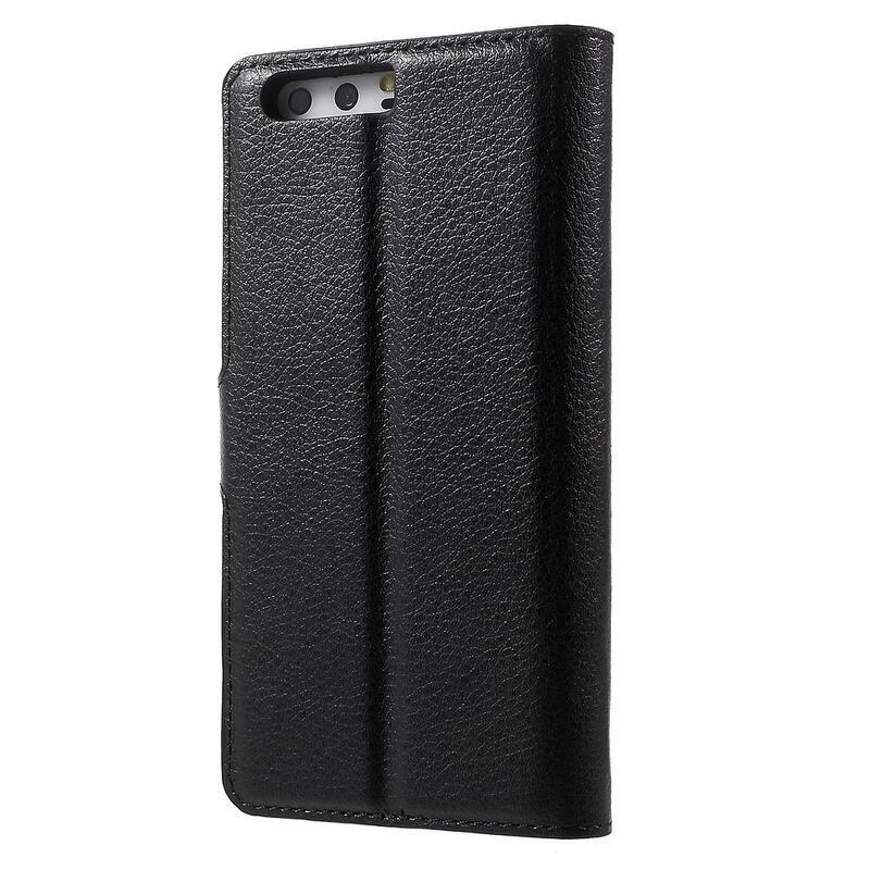 Cross PU kožené pouzdro na mobil Huawei P10 - černé