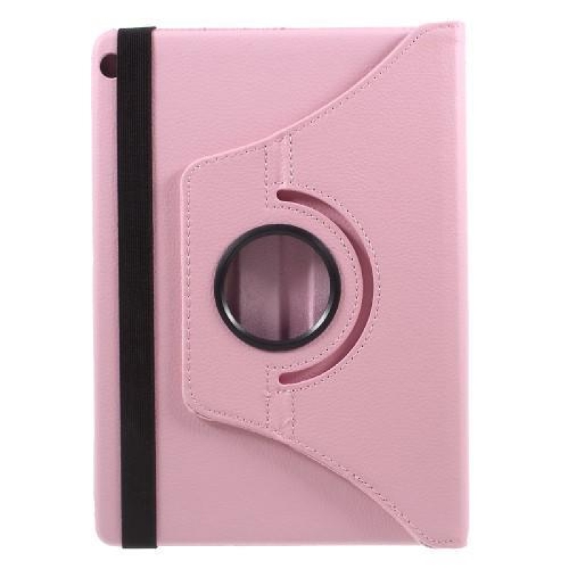 Cyrc otočné PU kožené pouzdro na Huawei MediaPad M3 Lite 10 - růžové