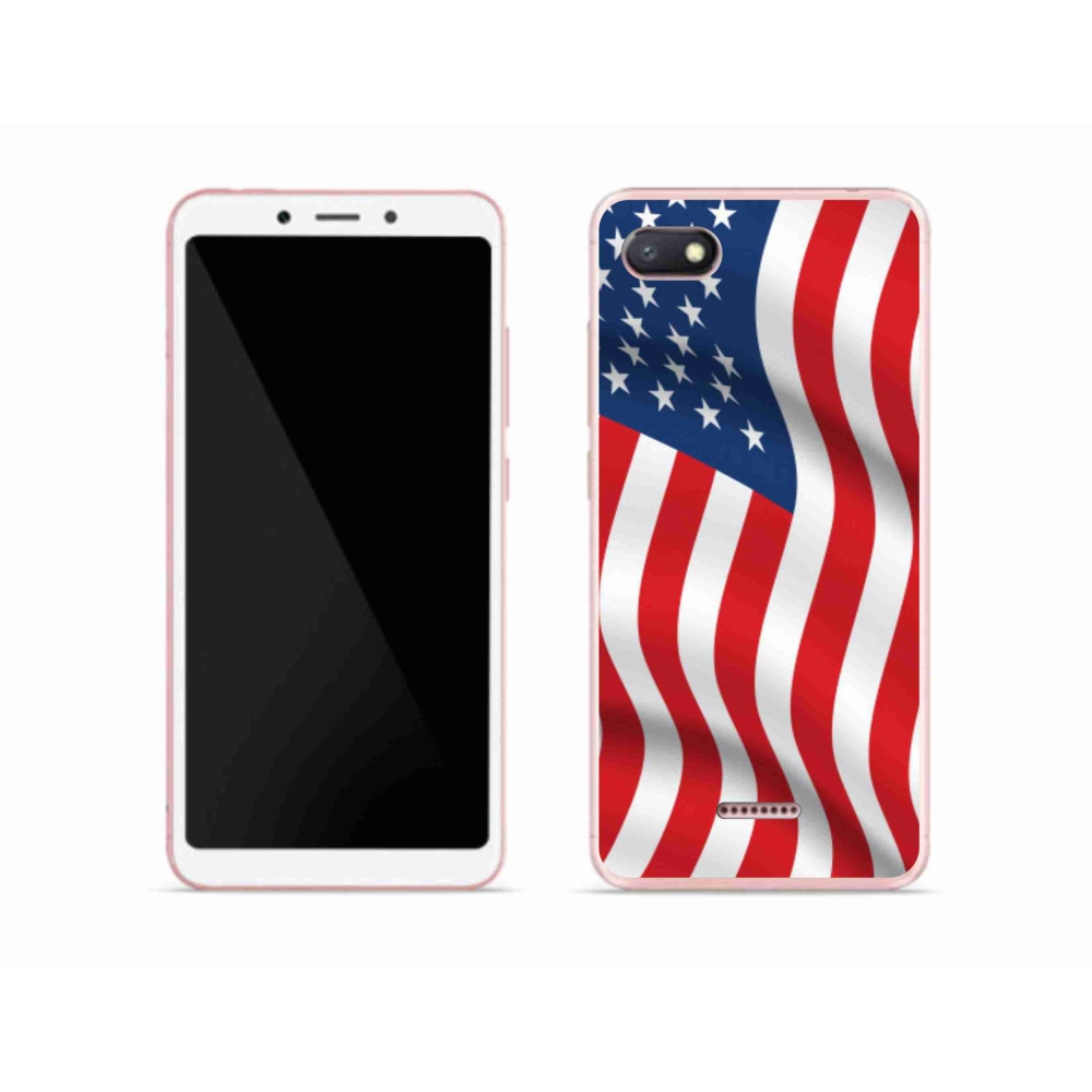 Gelový kryt mmCase na mobil Xiaomi Redmi 6A - USA vlajka