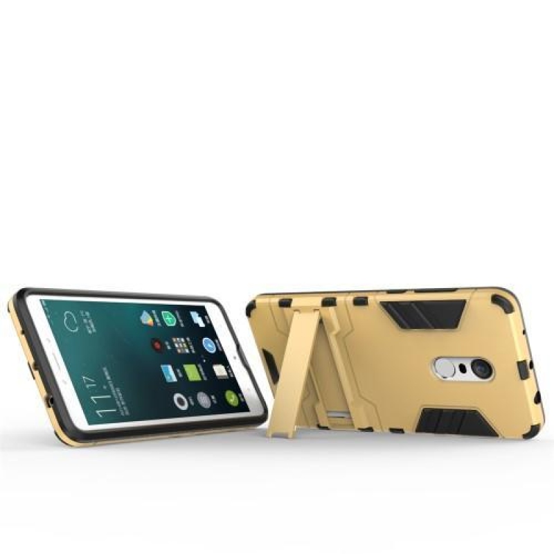 Defender odolný obal se stojánkem na Xiaomi Redmi Note 4X - zlatý