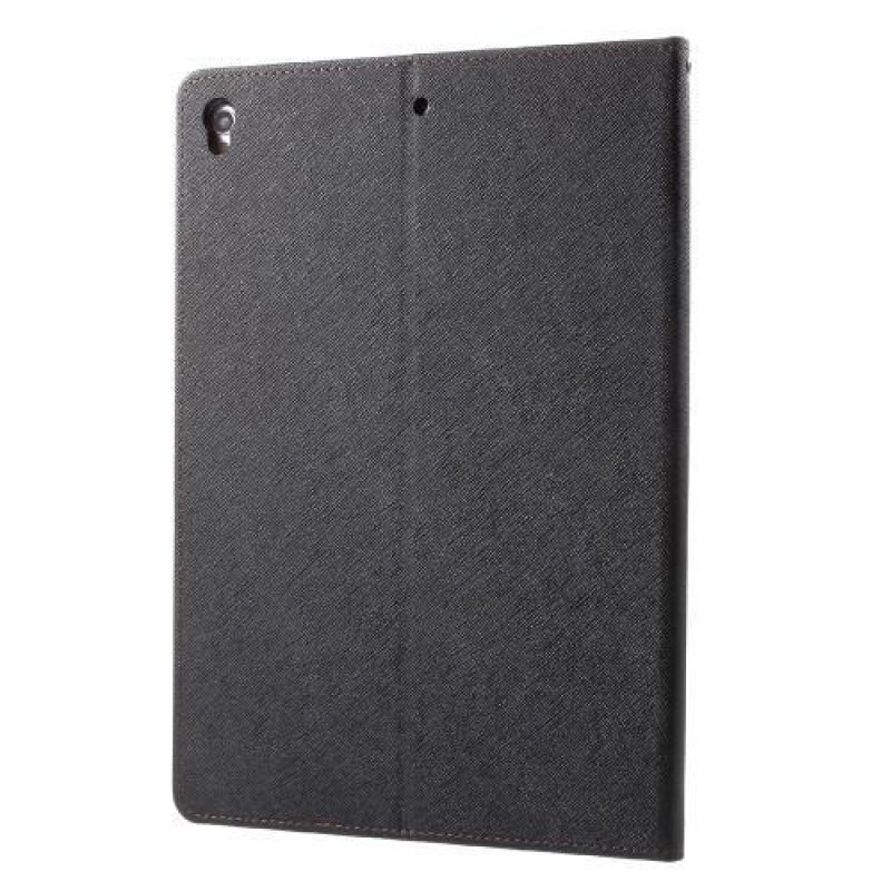 Diary PU kožené pouzdro na iPad Pro 10.5 - černé/hnědé