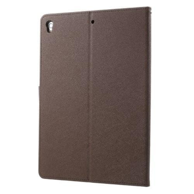 Diary PU kožené pouzdro na iPad Pro 10.5 - hnědé/černé