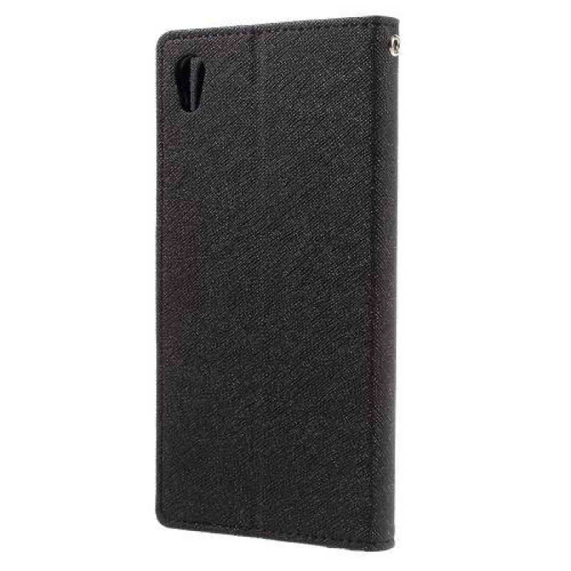 Diary PU kožené pouzdro na mobil Sony Xperia XA Ultra - černé