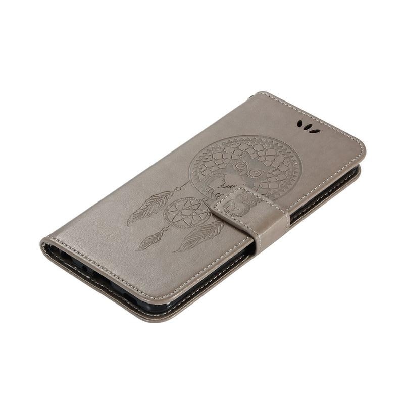 Dream PU kožené peněženkové pouzdro na mobil Samsung Galaxy S20 Ultra - šedé