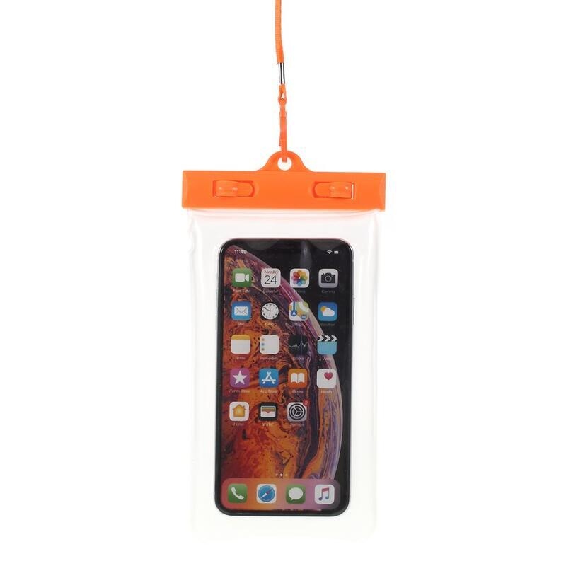Dust univerzální vodotěsný obal pro mobilní telefony - velikost 260 x 140 mm - oranžový